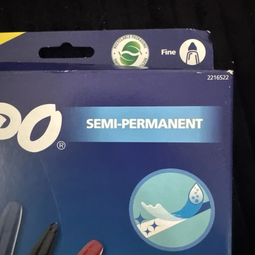 Expo Wet Erase‎ Markers 7ct Semi-Permanent + Microfiber Cloth Water Activated
